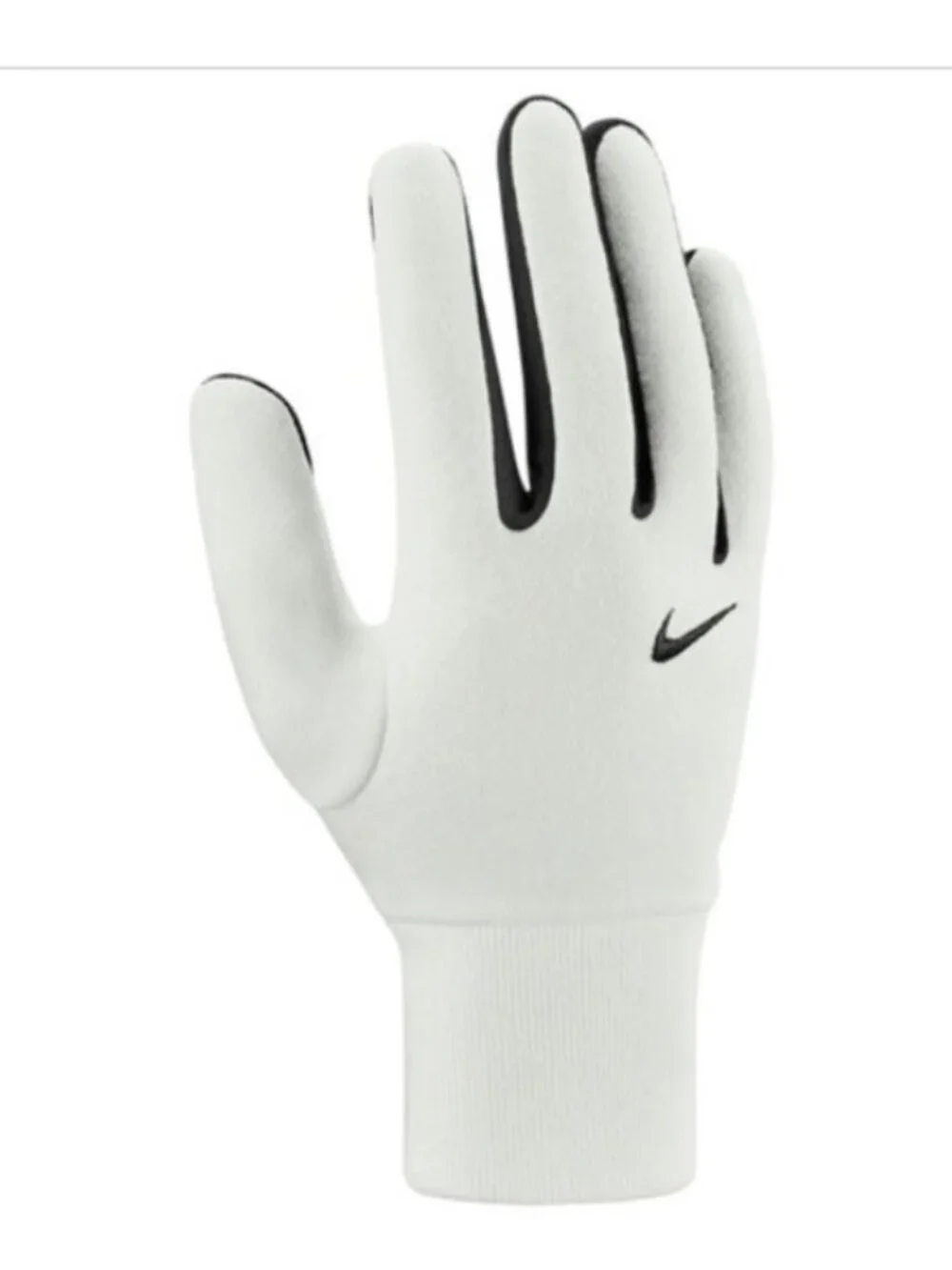 Nike Club Phoenix Fleece Winter Touchscreen Gloves Womens Size Large Black White